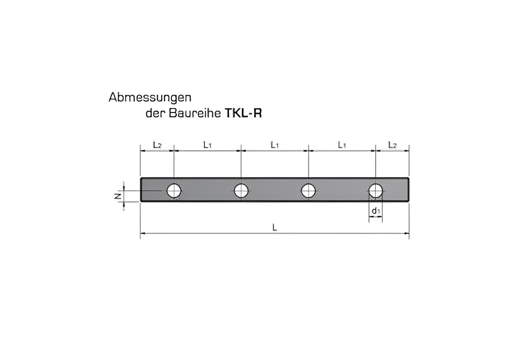 Abmessungen der Baureihe TKL-R